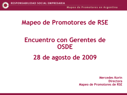 ¿Promotor de RSE? - Rumbo Sostenible