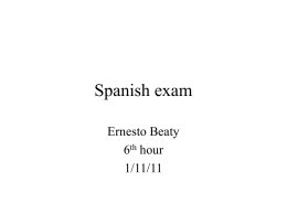 Spanish exam
