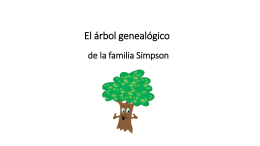 El árbol genealógico de la familia Simpson