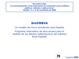 2ª parte: El modelo de microsimulación SimFBBVA