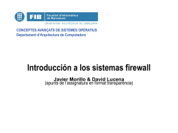 Introducción a los sistemas firewall