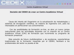 Secretarías del Centro Académico Virtual
