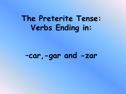 Verbs Ending in