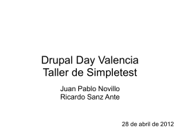 Drupal_Day_Valencia_2012_Simpletest