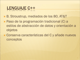 Lenguaje C++ Introducción