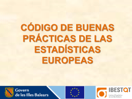 código de buenas prácticas de las estadísticas europeas