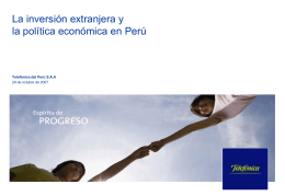 Inversión privada - II Foro Perú