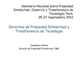 National Seminar on Intellectual Property Trade and Transfer