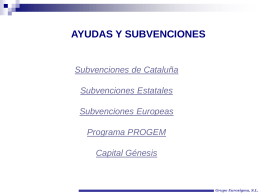Ayudas y Subvenciones