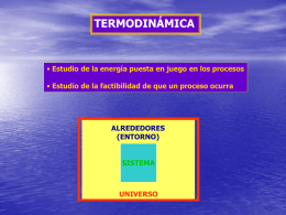 Termodinámica I