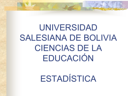 población - Universidad Salesiana de Bolivia