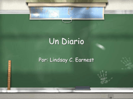 Un Diario - Srta. Lindsay C. Earnest