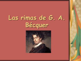 Las rimas de G. A. Bécquer