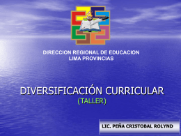 procesos - Dirección Regional de Educación Lima Provincias