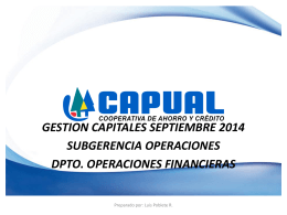 Informe Gestión de Capital Sept. 2014