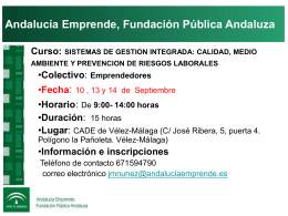 Andalucía Emprende, Fundación Pública Andaluza