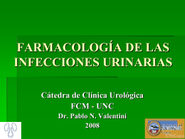 farmacología de las infecciones urinarias