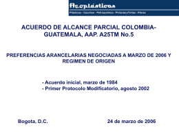 ACUERDO DE ALCANCE PARCIAL COLOMBIA