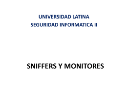 sniffers y monitores - Docencia FCA-UNAM