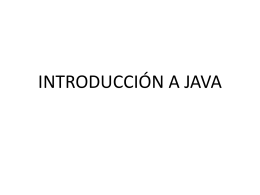 Java Introduccion