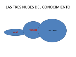 LAS TRES NUBES DEL CONOCIMIENTO