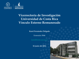Presentación AVER - Universidad de Costa Rica