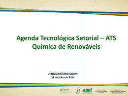 Agenda Tecnológica Setorial - ATS - Química de