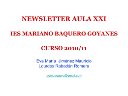 Newsletter Aula XXI