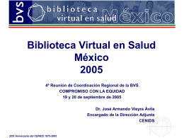 Biblioteca Virtual en Salud México