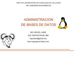 Administracion de Base de Datos