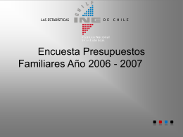 Encuesta Presupuestos Familiares Año 2006 - 2007