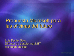 Propuesta Microsoft para las oficinas del futuro