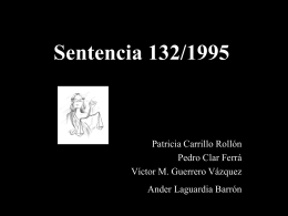 Sentencia 132/1995
