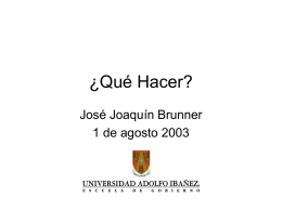 José Joaquín Brunner, ex Ministro Secretario General de
