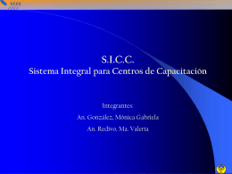 SICC Sistema Integral para Centros de Capacitación