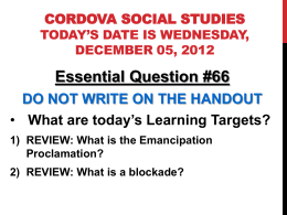 Cordova Social Studies