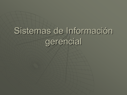 Sistemas de Información gerencial