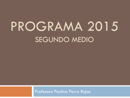 Programa 2013 Segundo medio