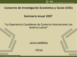 Presentación - Consorcio de Investigación Económica y Social