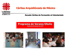 Cáritas Arquidiócesis de México Escuela