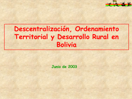 Presentación Bolivia