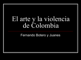 El arte y la violencia de Colombia