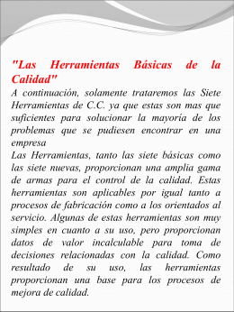 Herramientas de la Calidad juan