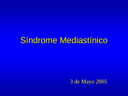 Síndrome Mediastinal