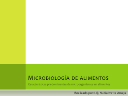 Microbiología de alimentos - FCQ