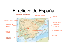 El relieve de España