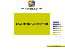 Diapositiva 1 - Dirección Regional de Educación Lima Provincias