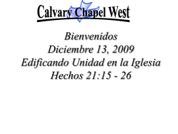 Acts 20: 15-26 - Calvary Chapel West