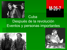 Cuba Final Notes 1950`today