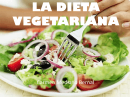 La dieta vegetariana